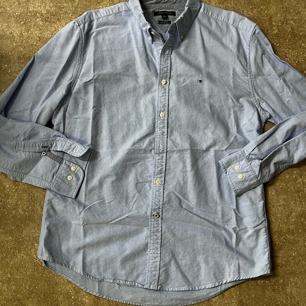 Tommy Hilfiger Blue Oxford Button-Down Shirt